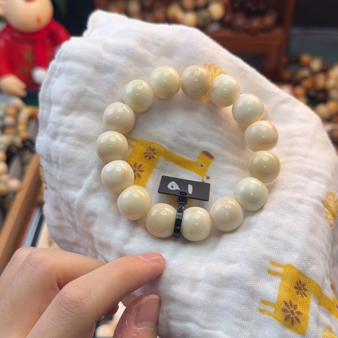 菩提根/象牙果手串透色花卡16苹果珠全品1