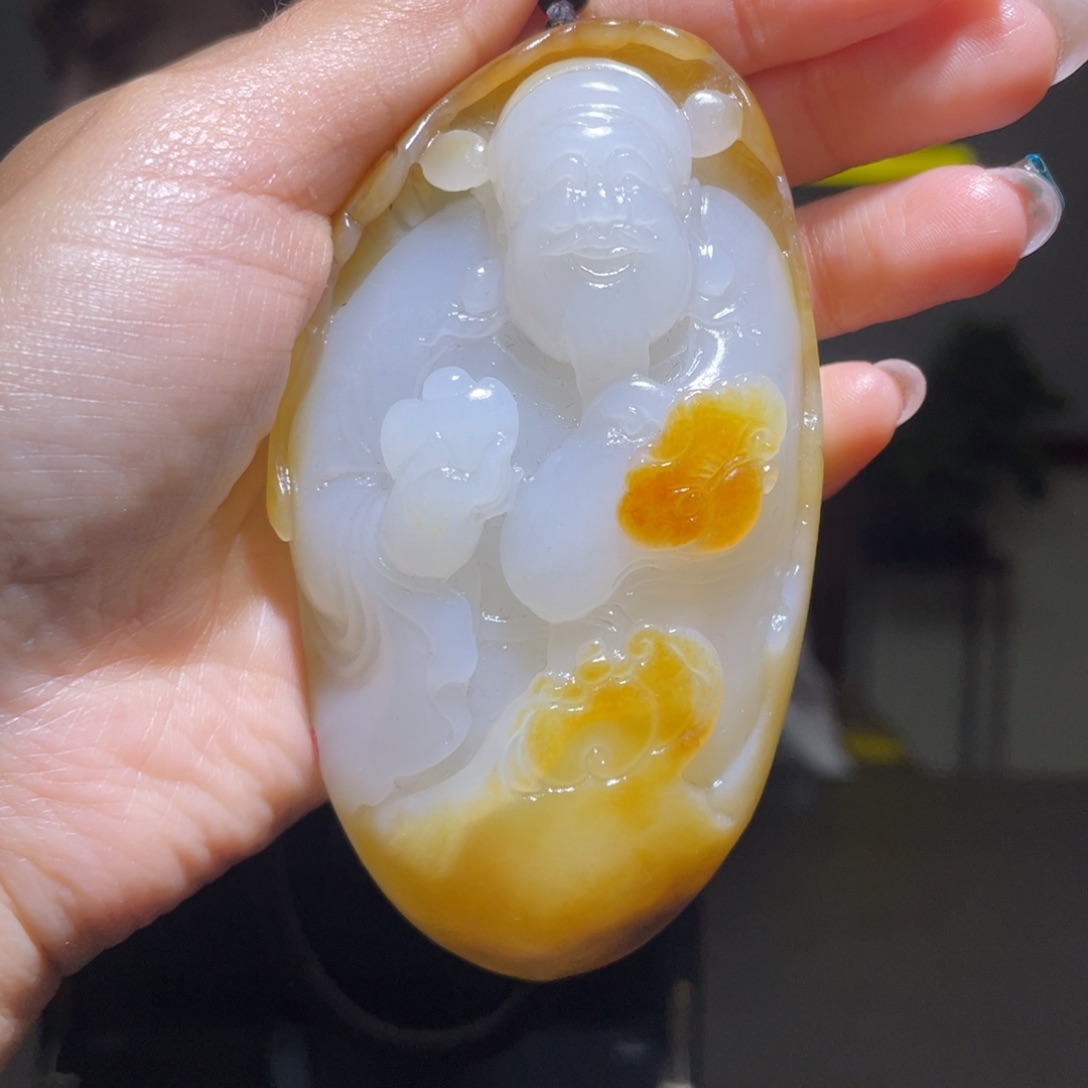 和田玉未镶嵌挂件