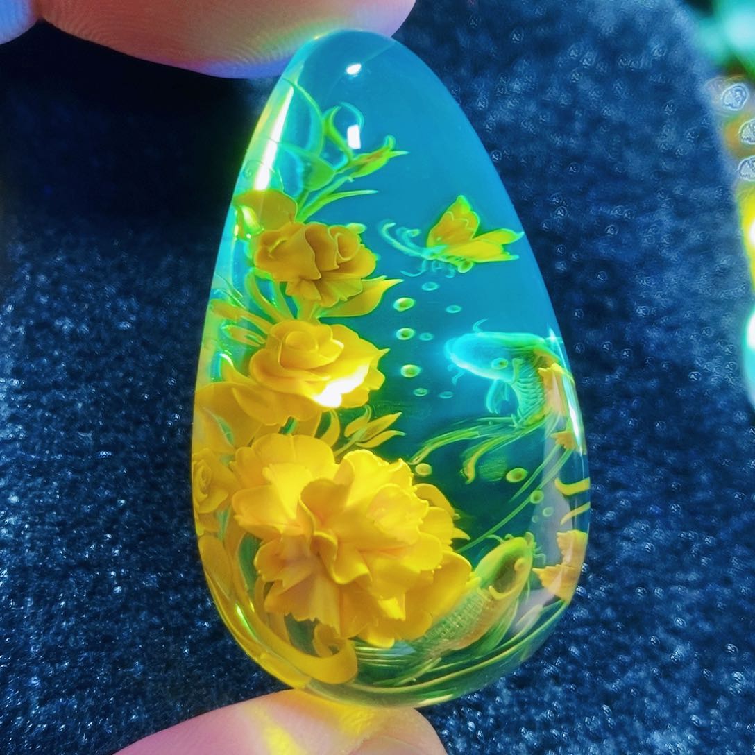 【闪购商品】金珀吊坠(不含链)未镶嵌
