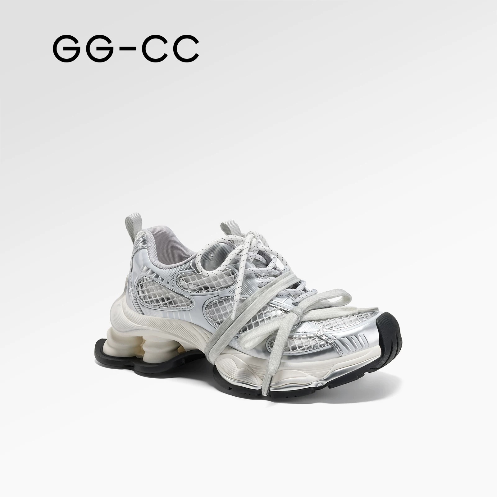【林允同款】GGCC星河粒子2025年春季新款做旧厚底老爹鞋9778B