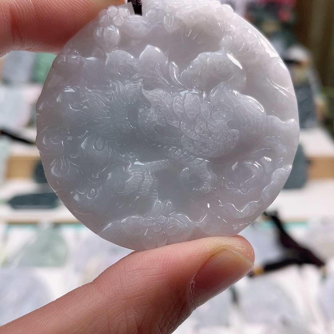 翡翠颈饰未镶嵌0577挂件