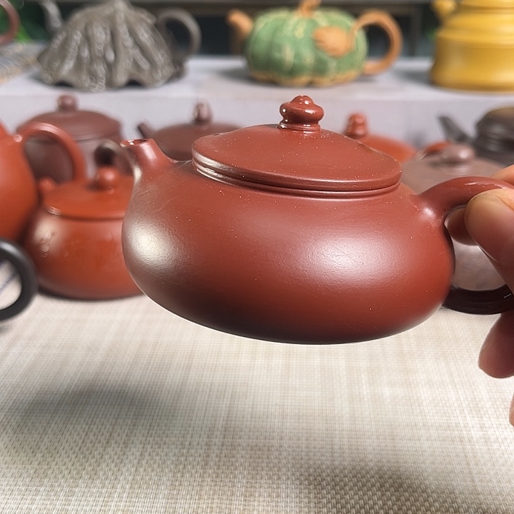 旭***日紫砂茶杯宜兴原矿手工紫砂壶