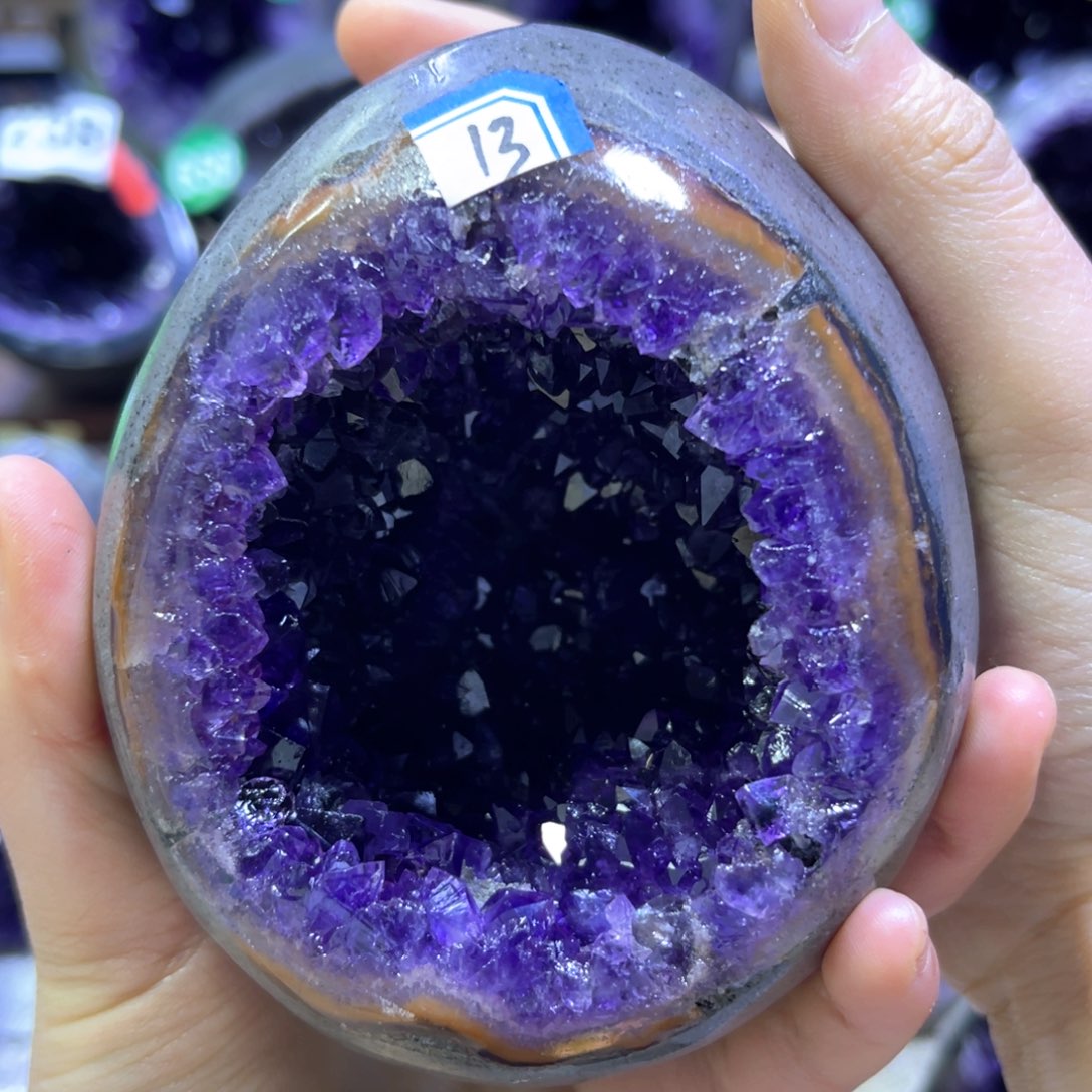 紫晶摆件未镶嵌紫水晶