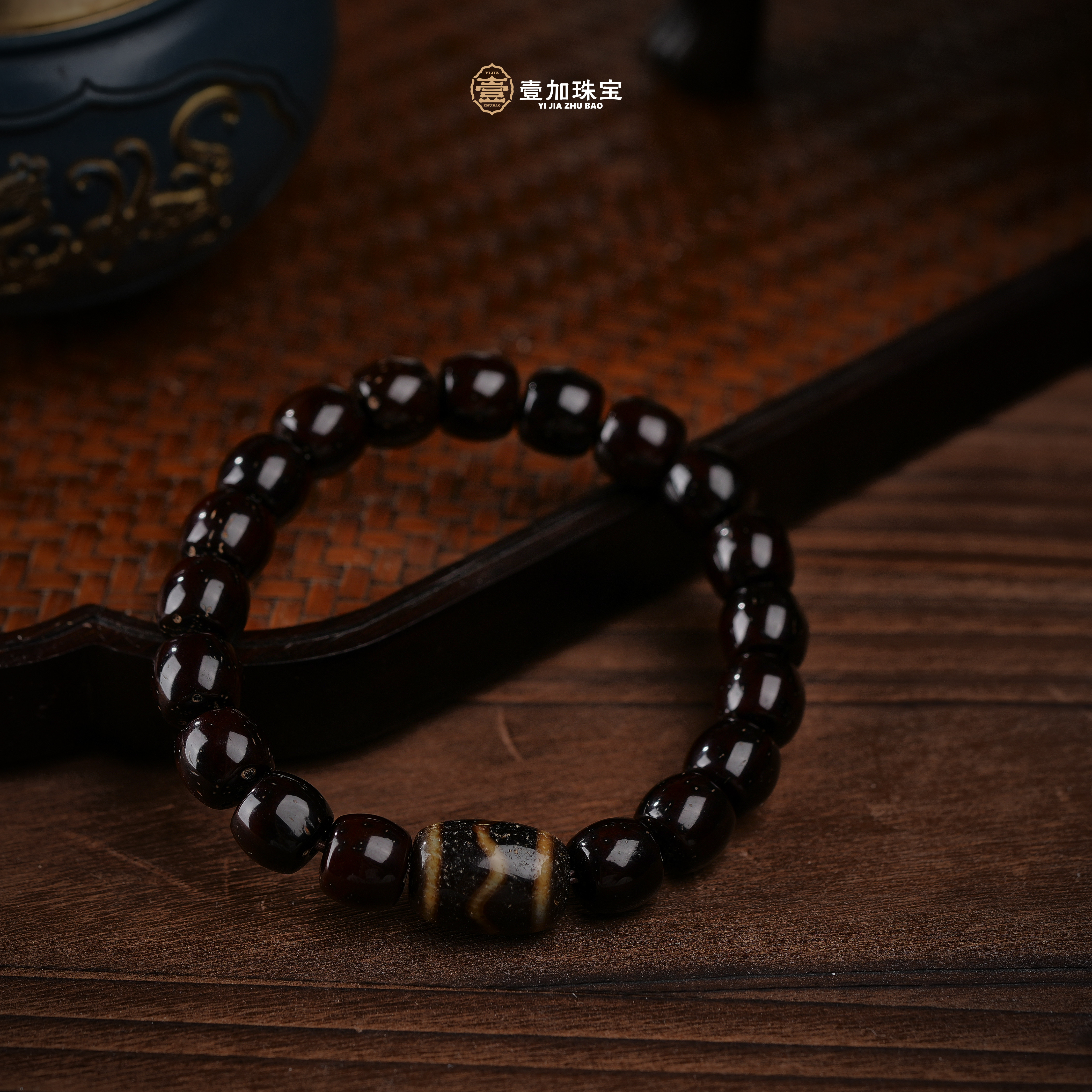 壹加师姐 | 手工设计水纹玛瑙手串多样性发一8865M