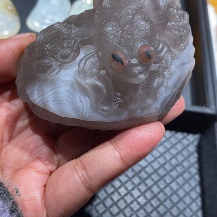 石英质玉（黄龙玉）未镶嵌挂件
