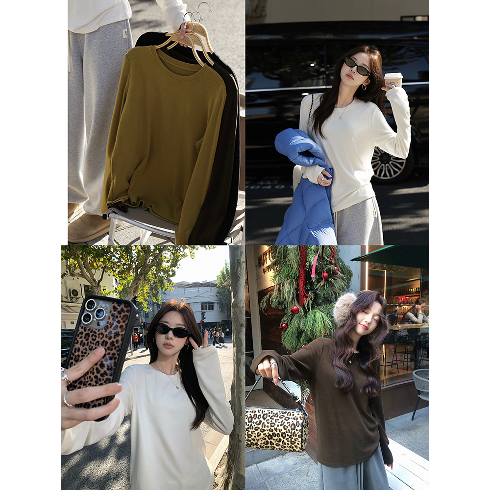 张贝贝 奶油绒绒t 高密棉 抗菌慕斯绒打底