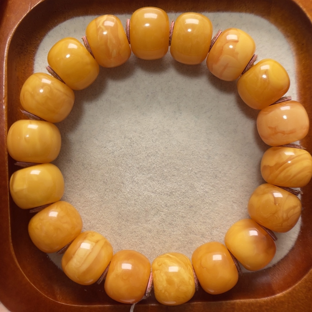 蜜蜡未镶嵌手串蜜蜡