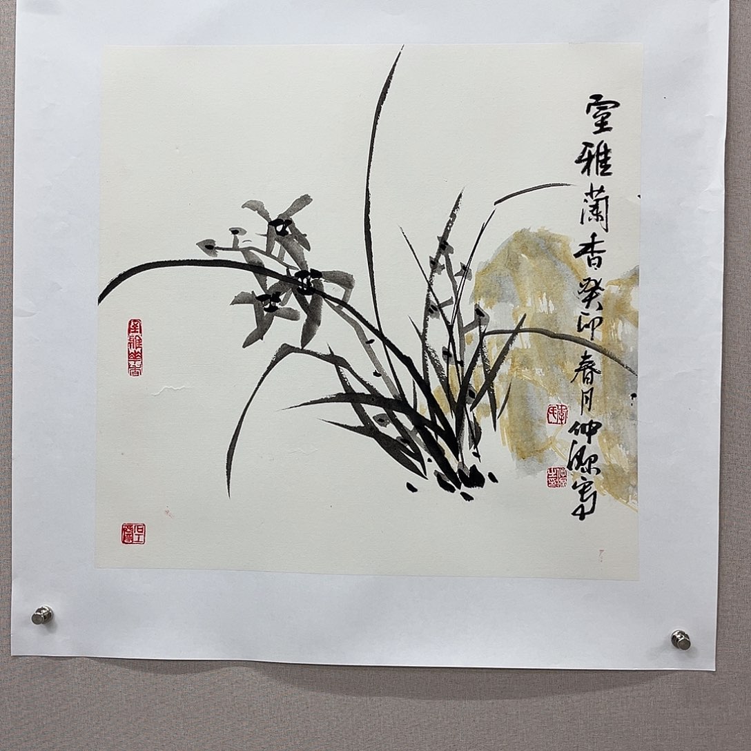 国画艺术家真人手绘