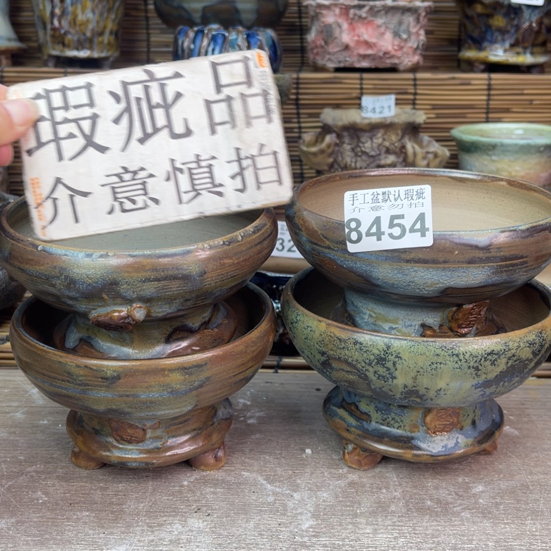 手工花盆默认瑕疵完美者勿拍