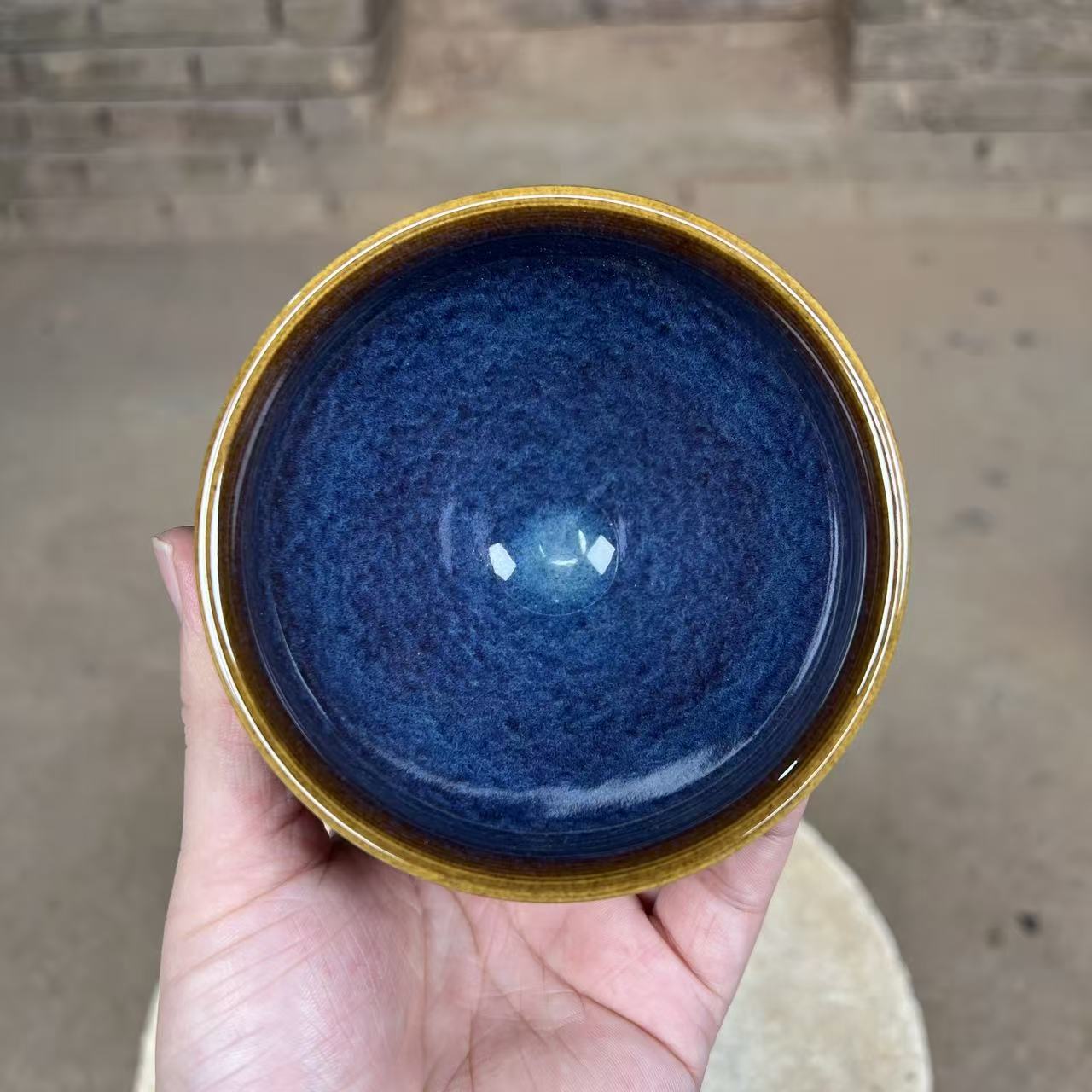 建盏主人杯【回蓝】电烧专用茶具