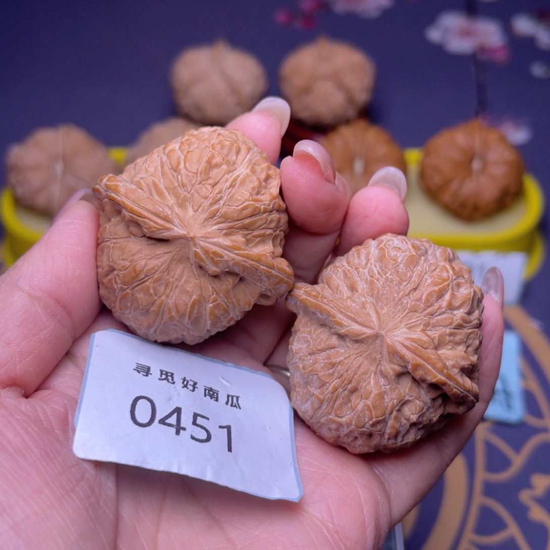文玩核桃把件南瓜墩 42 0451