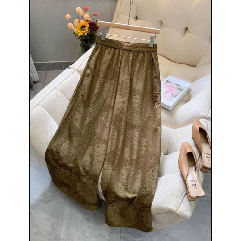 【深圳南油二姐】秋季新款中国风气质阔腿裤613