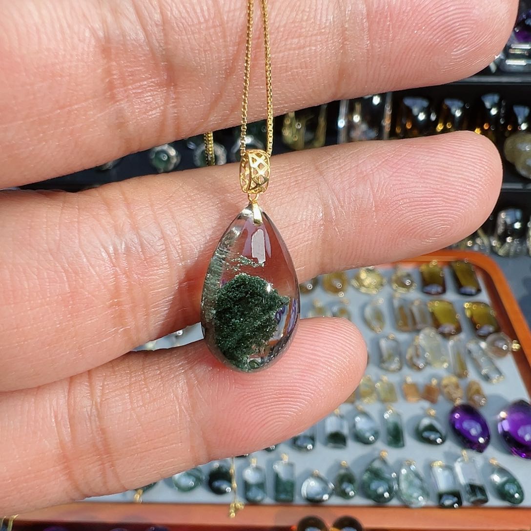 颈饰18K金镶嵌水晶S****2