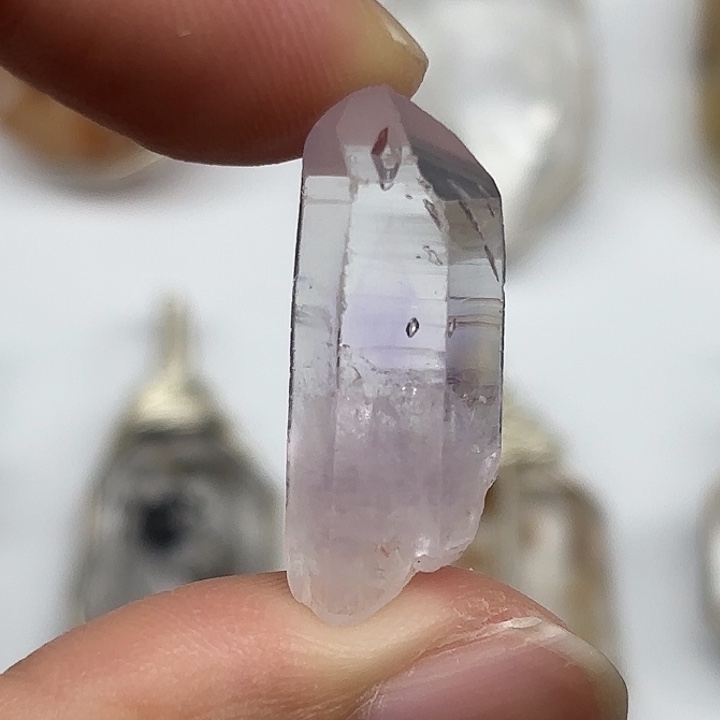 未镶嵌颈饰水晶冰雪紫闪27mm+