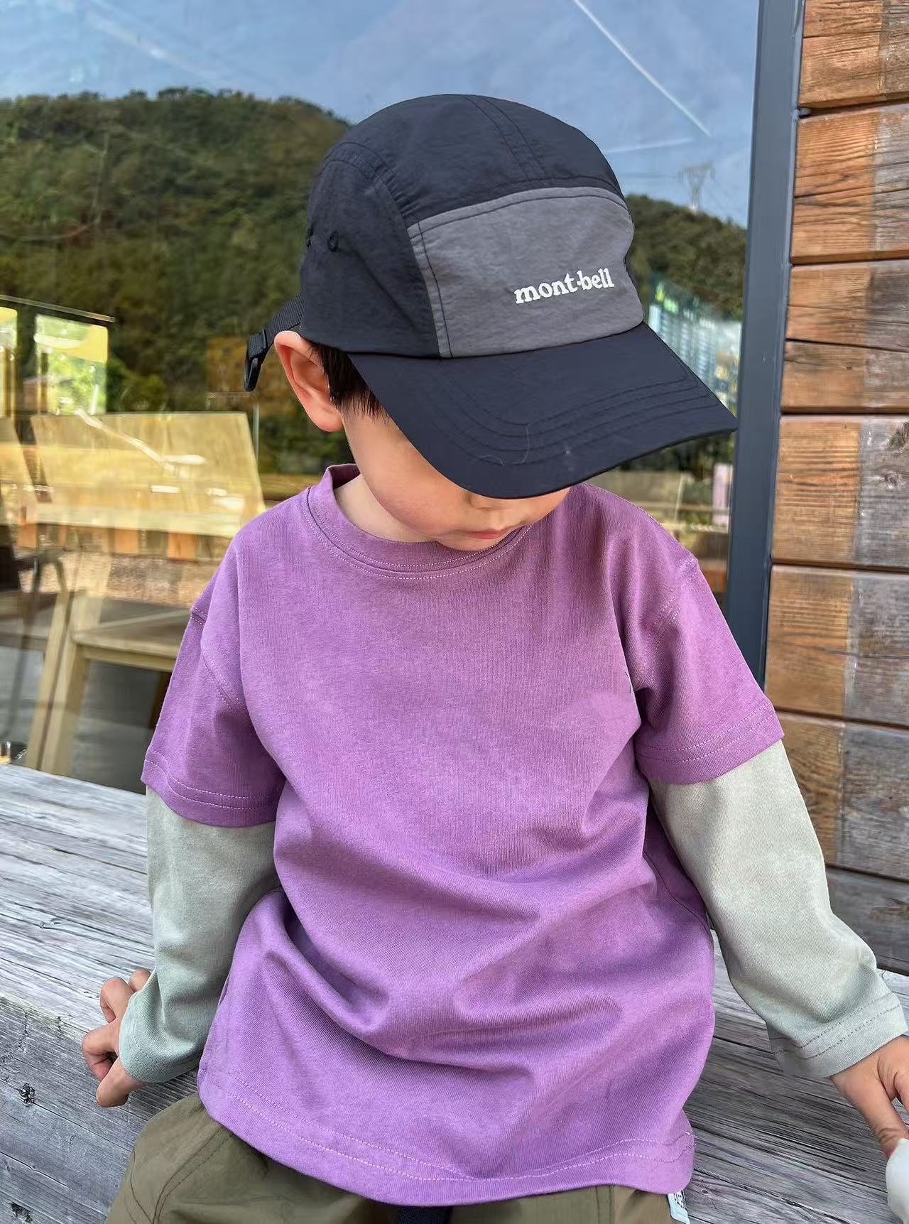 *7419【拼接小北】时尚百搭休闲春秋儿童拼接长袖