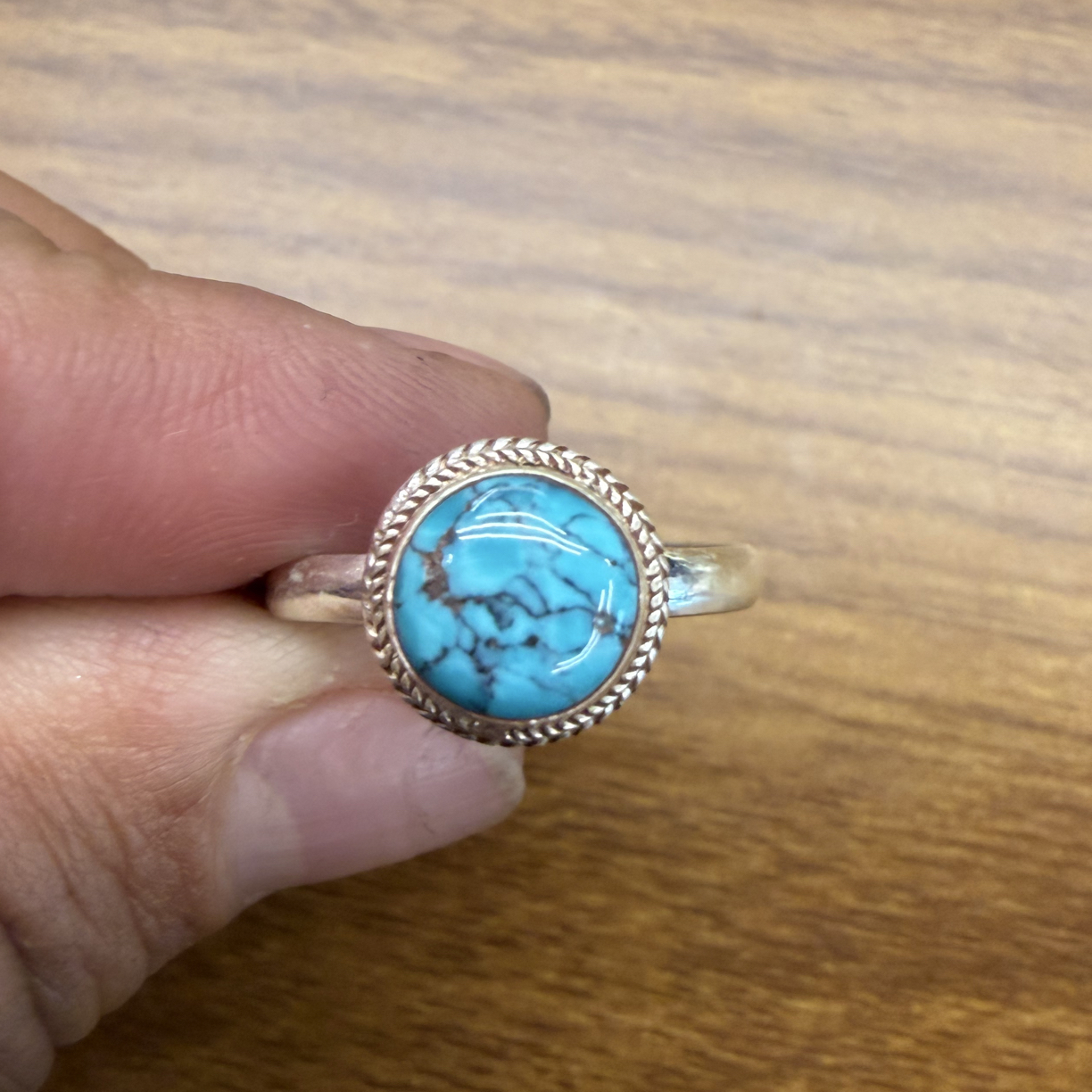 925银戒指 925银 石头随机发