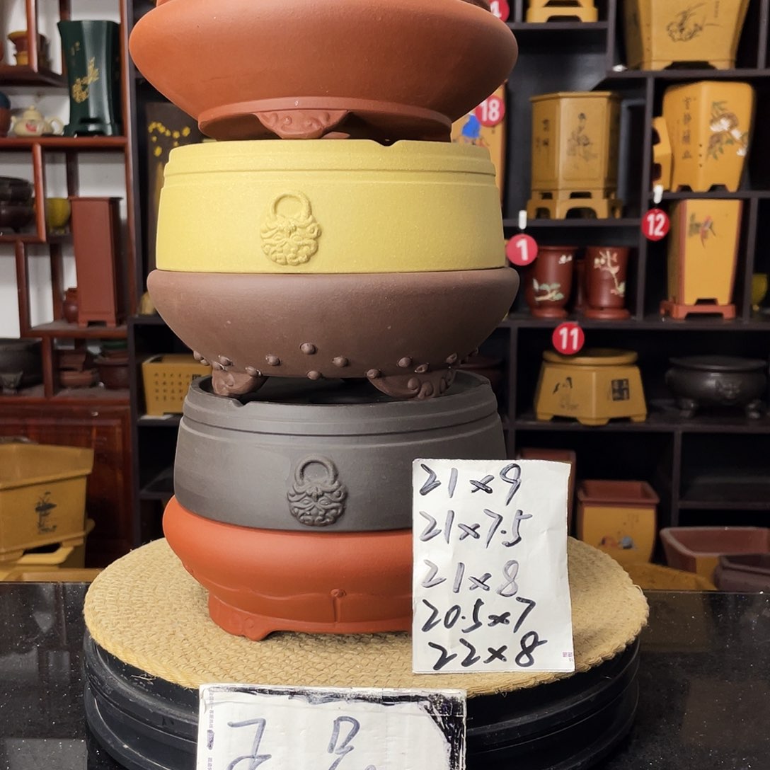 紫砂D-婉秋紫砂花盆