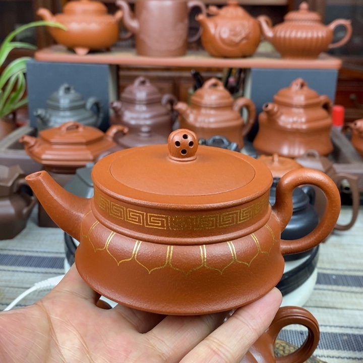 紫砂茶壶禅玉230cc原矿一厂老红土紫砂三八节福利