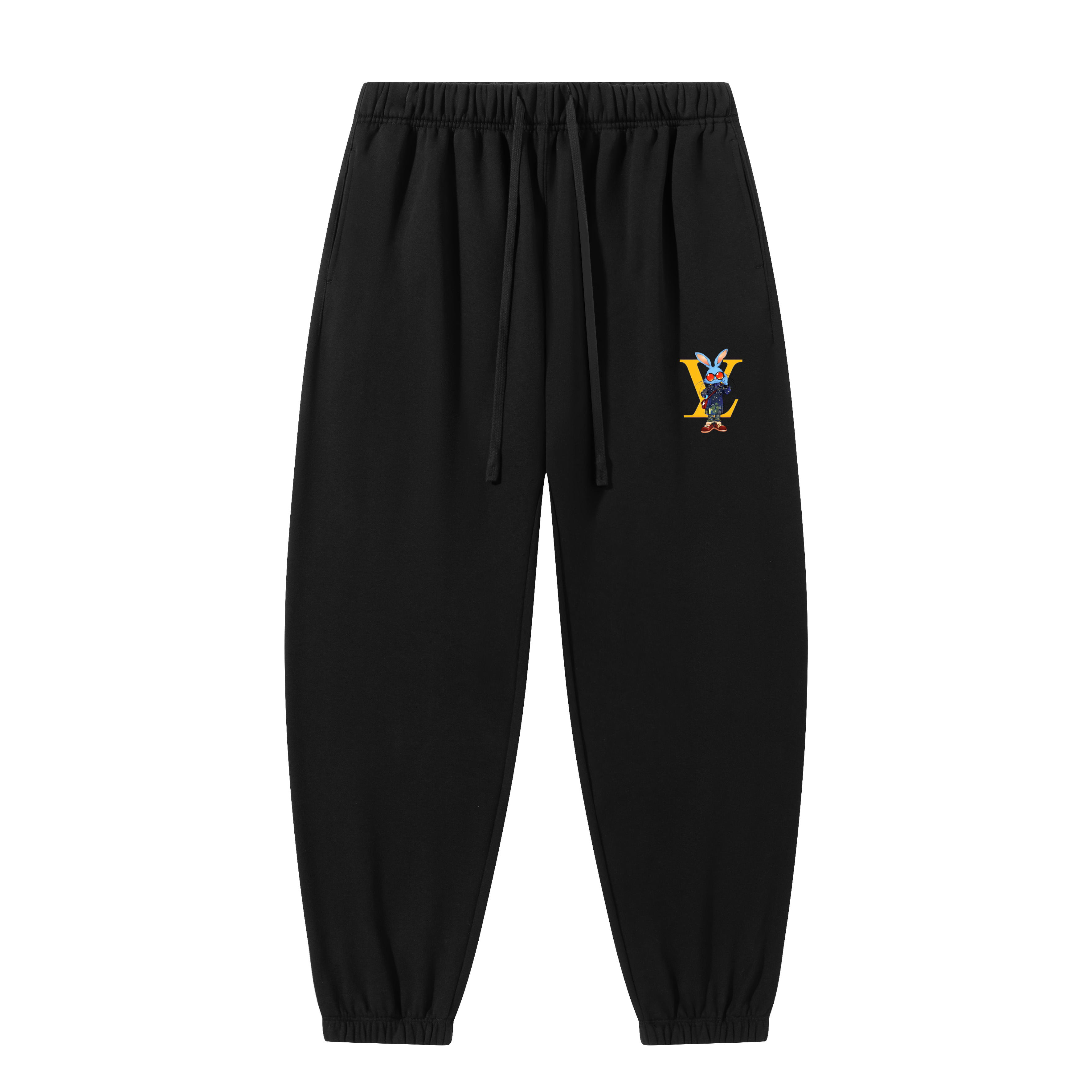 BOYSFREND卫裤‘‘兔子’’恶搞系列秋冬宽松百搭束脚运动男裤休闲