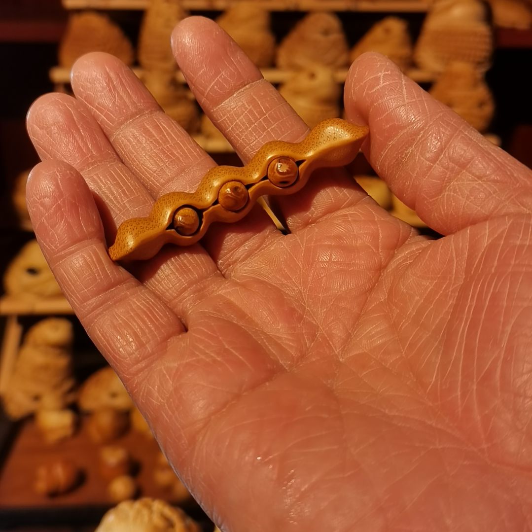 竹竹雕把件金蟾摆件配饰