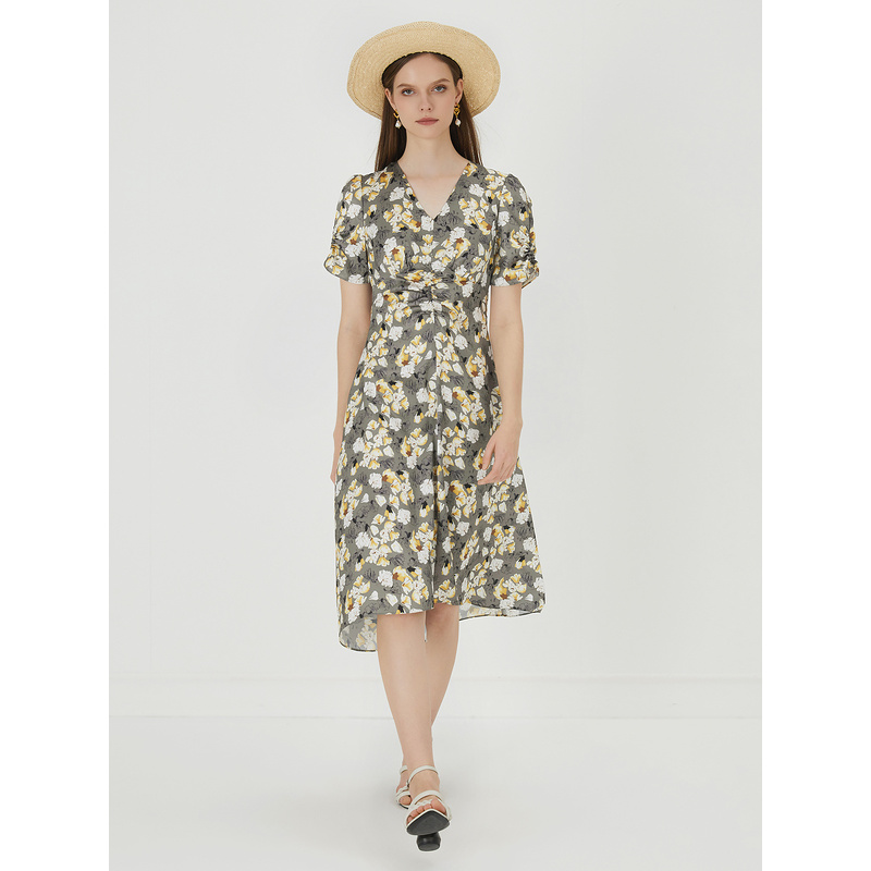 【小花】莱芙艾迪儿短袖连衣裙1E2L93231