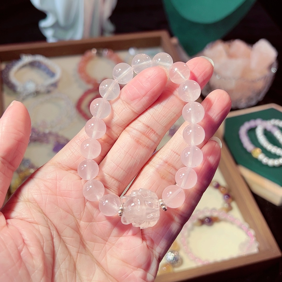 水晶手链未镶嵌粉