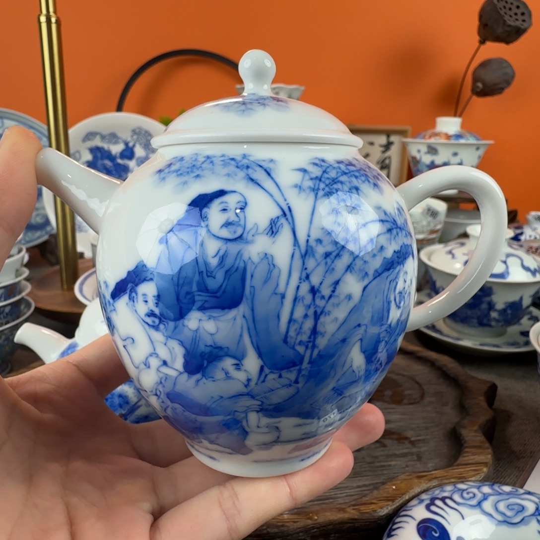 瓷片景德镇手绘青花瓷器173