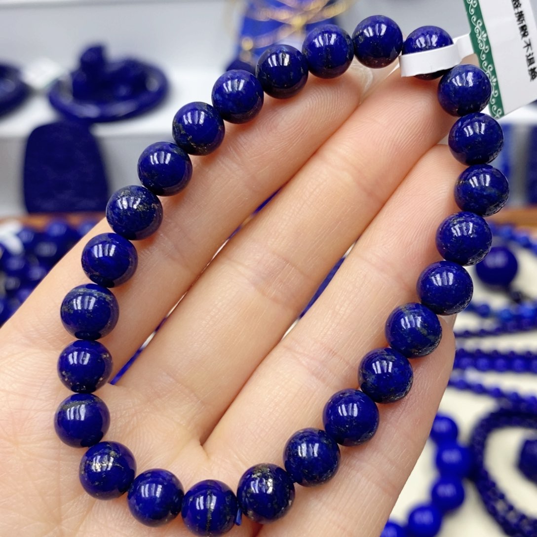 未镶嵌青金石手链7.6