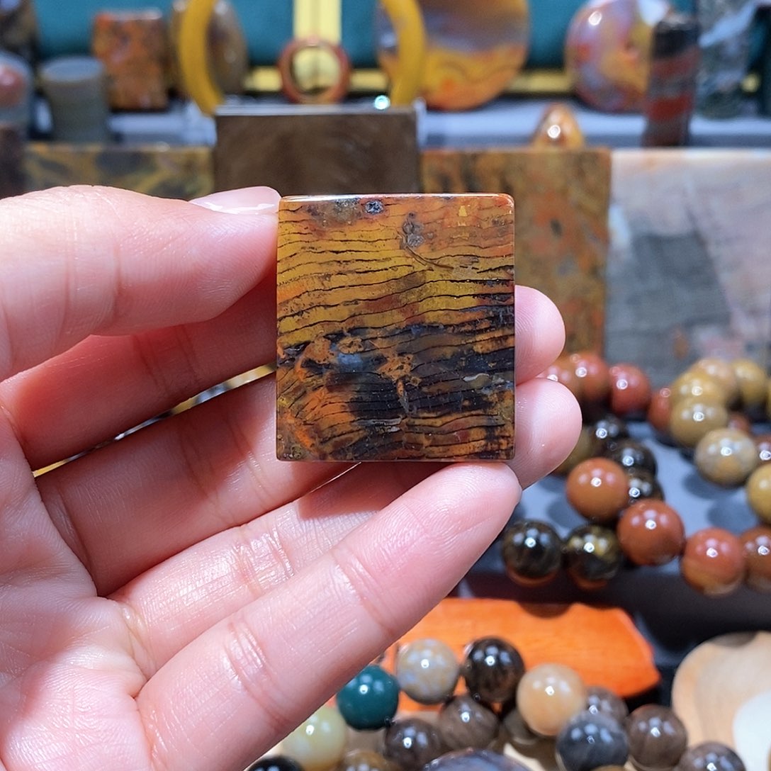 硅化玉天然北票硅化玉牌子未镶嵌《****》