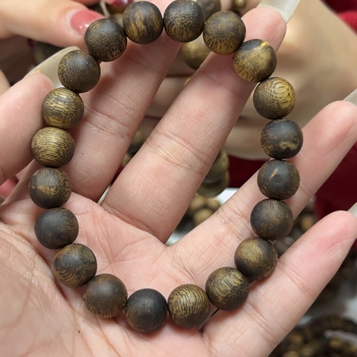 沉香木手串5****'1.0圆珠单圈多样性发1