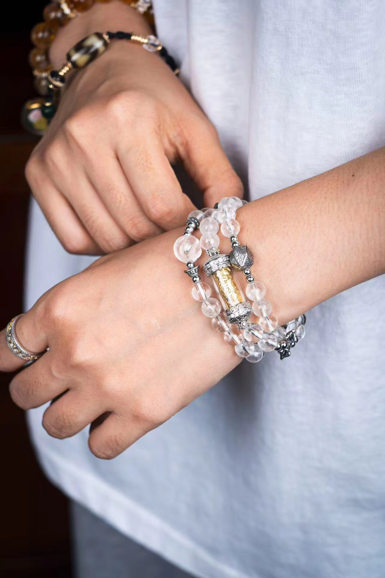 925银布艺手链 符管设计精致手串