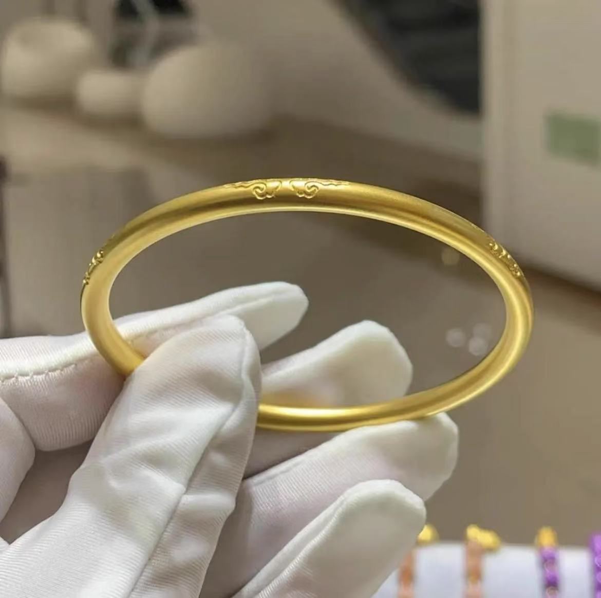 【倩倩甄选】足金高端大气祥云手镯