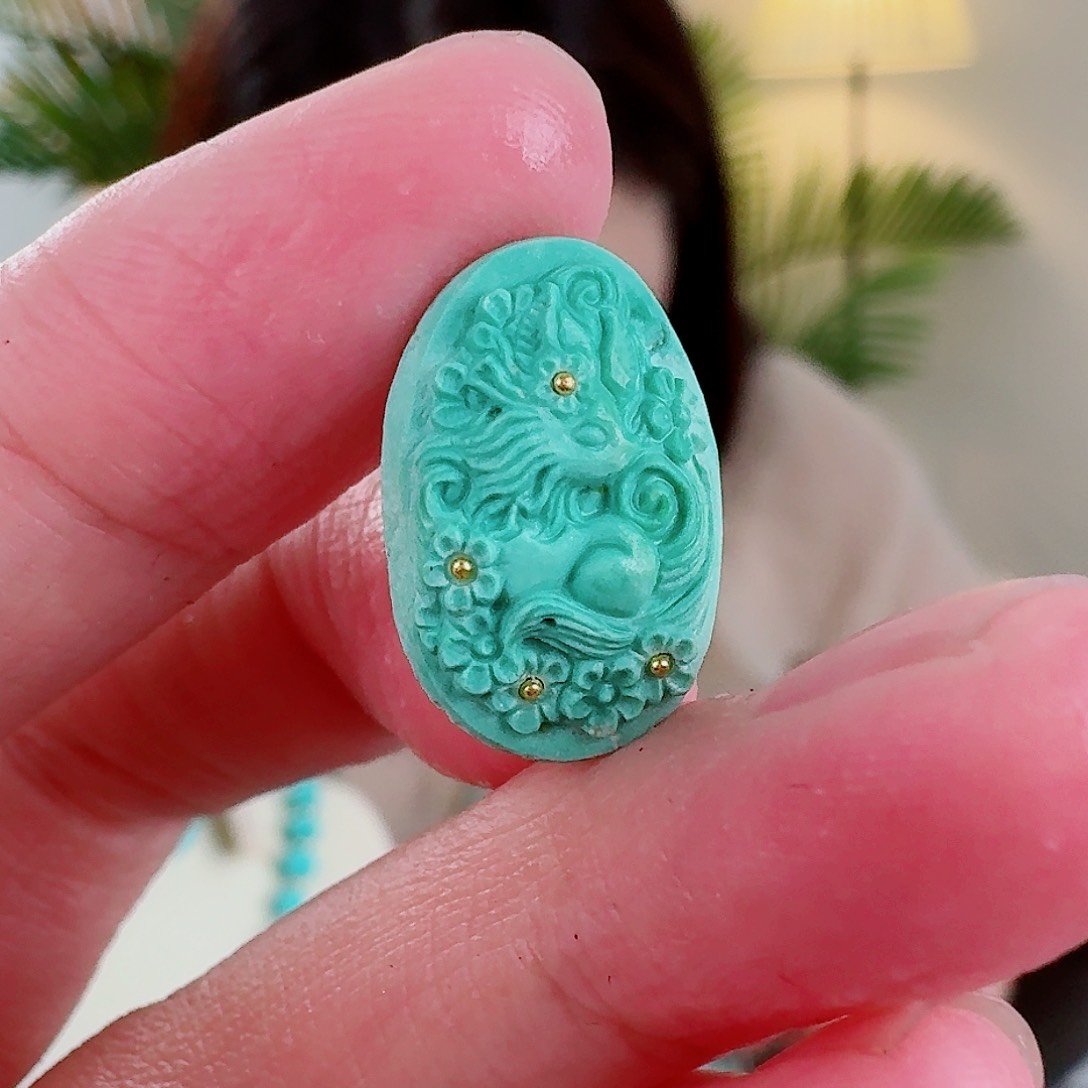 绿松石珠宝奇石未镶嵌