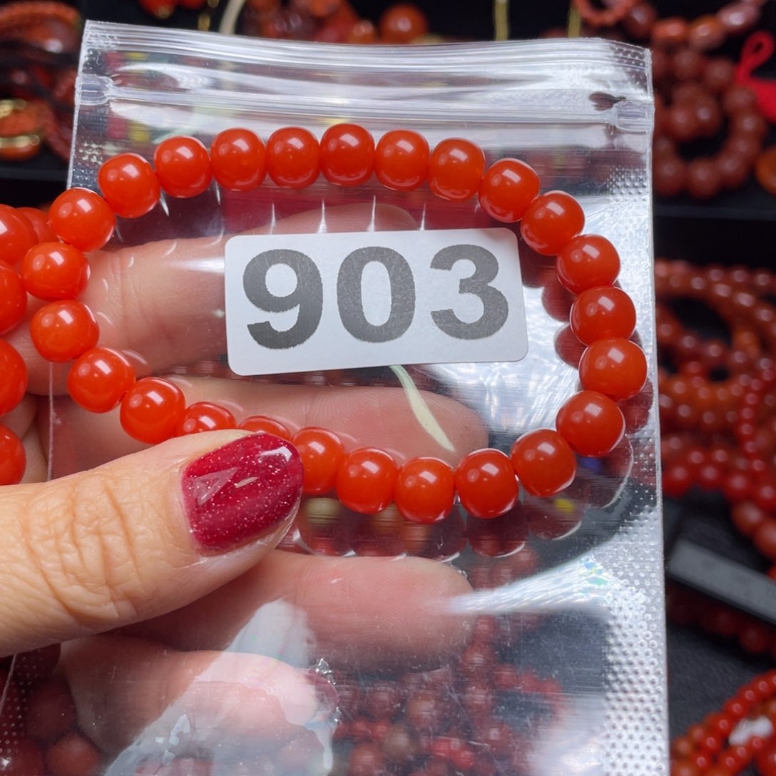 南红玛瑙手链未镶嵌刘*辉