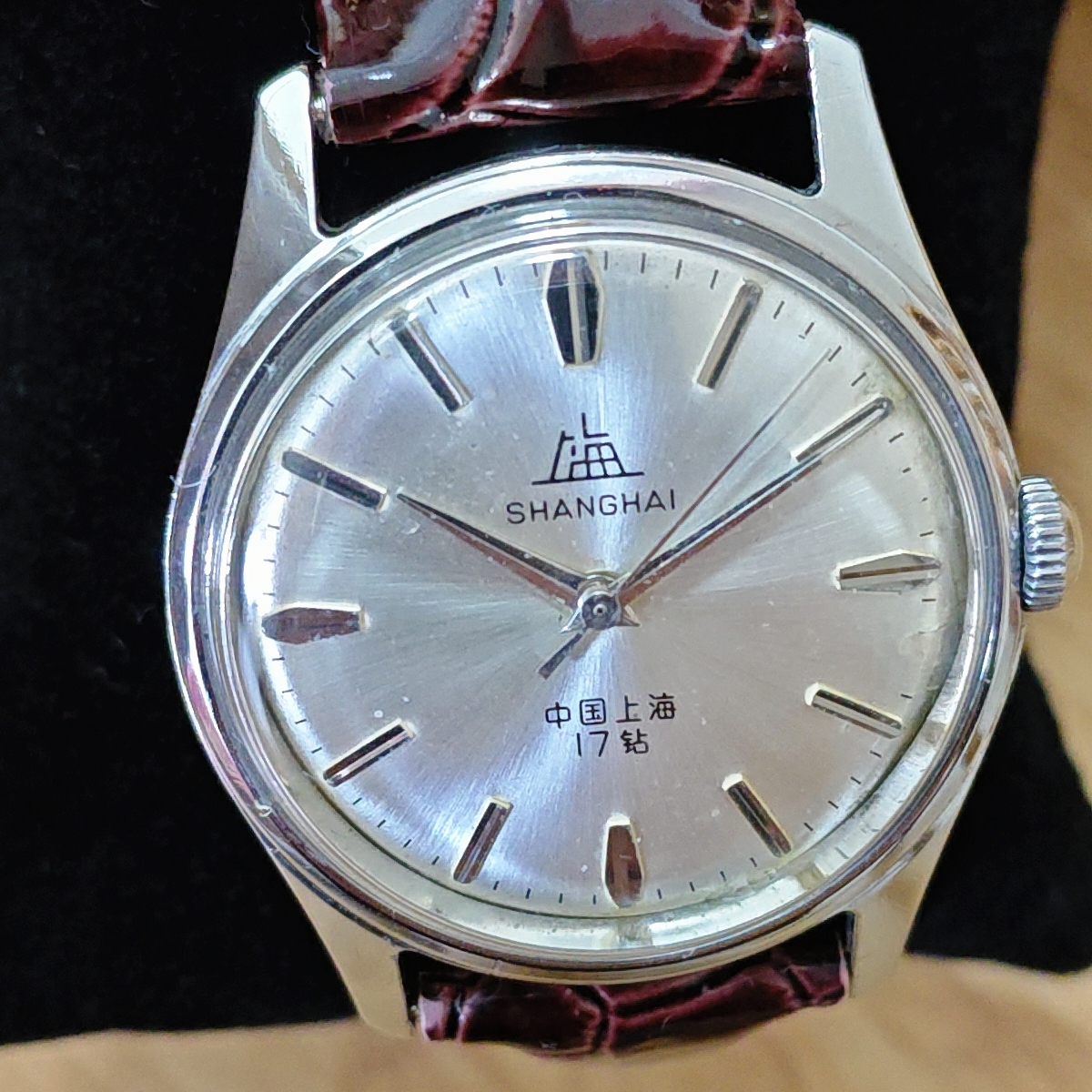 男士手动机械上链复古全钢手表