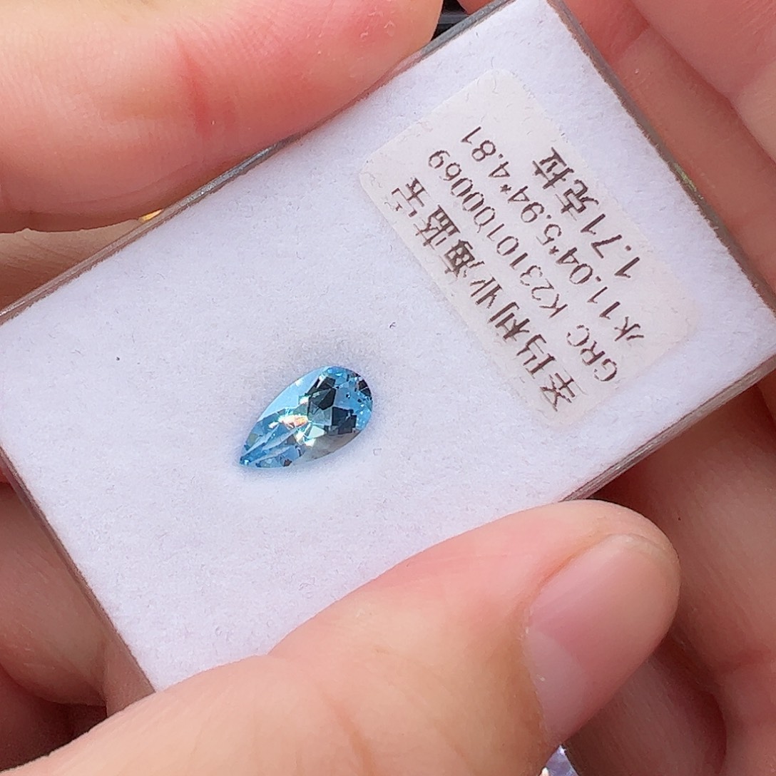 海蓝宝石裸石未镶嵌1.71克拉圣玛利亚
