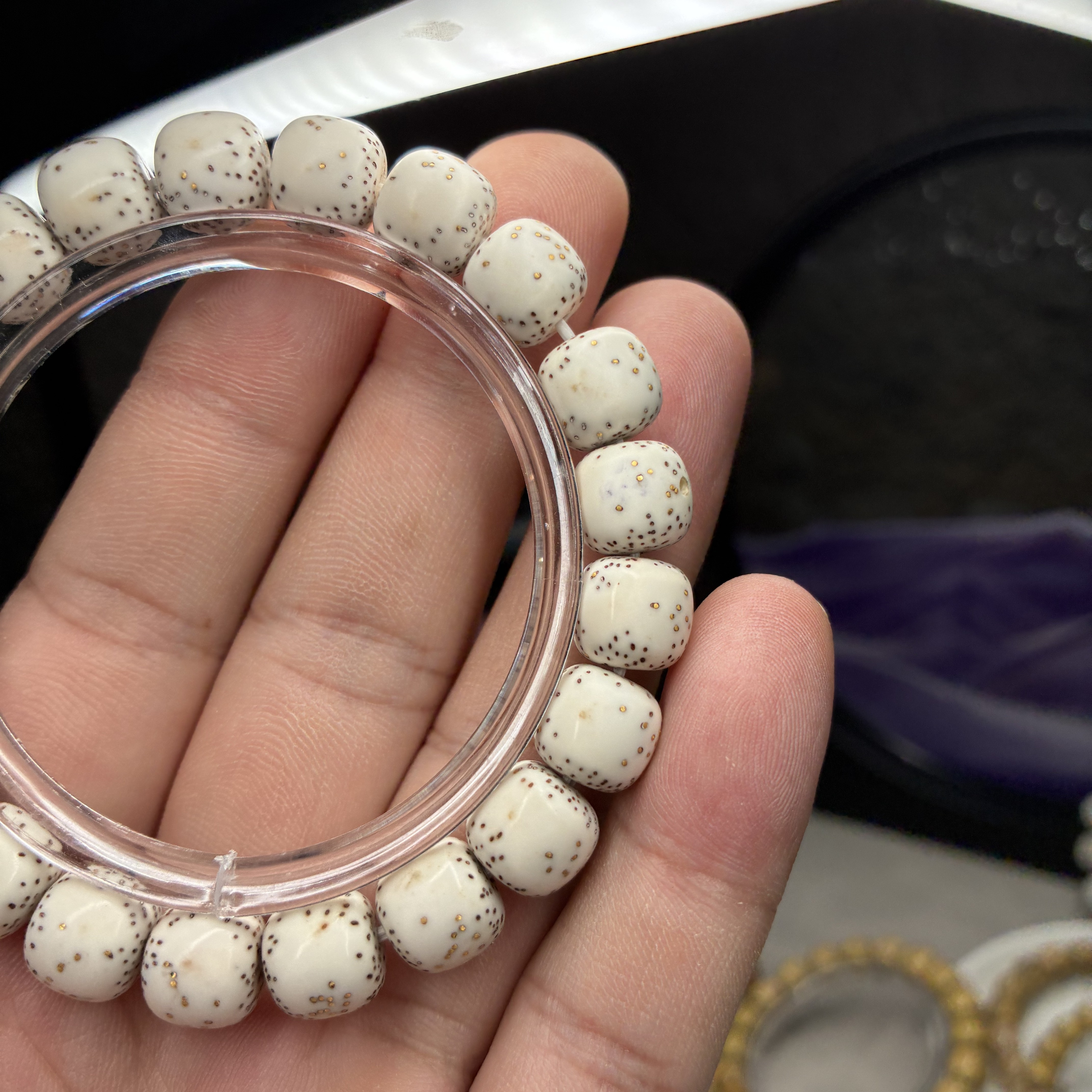 高密度星月菩提镶嵌金星款，毕业季通体大光头