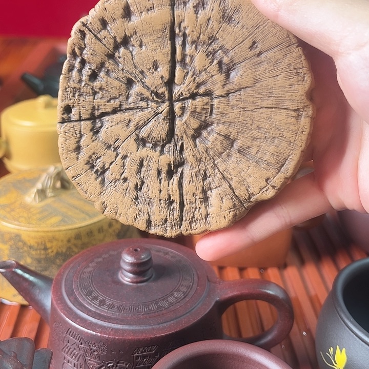 紫砂茶宠段泥壶承