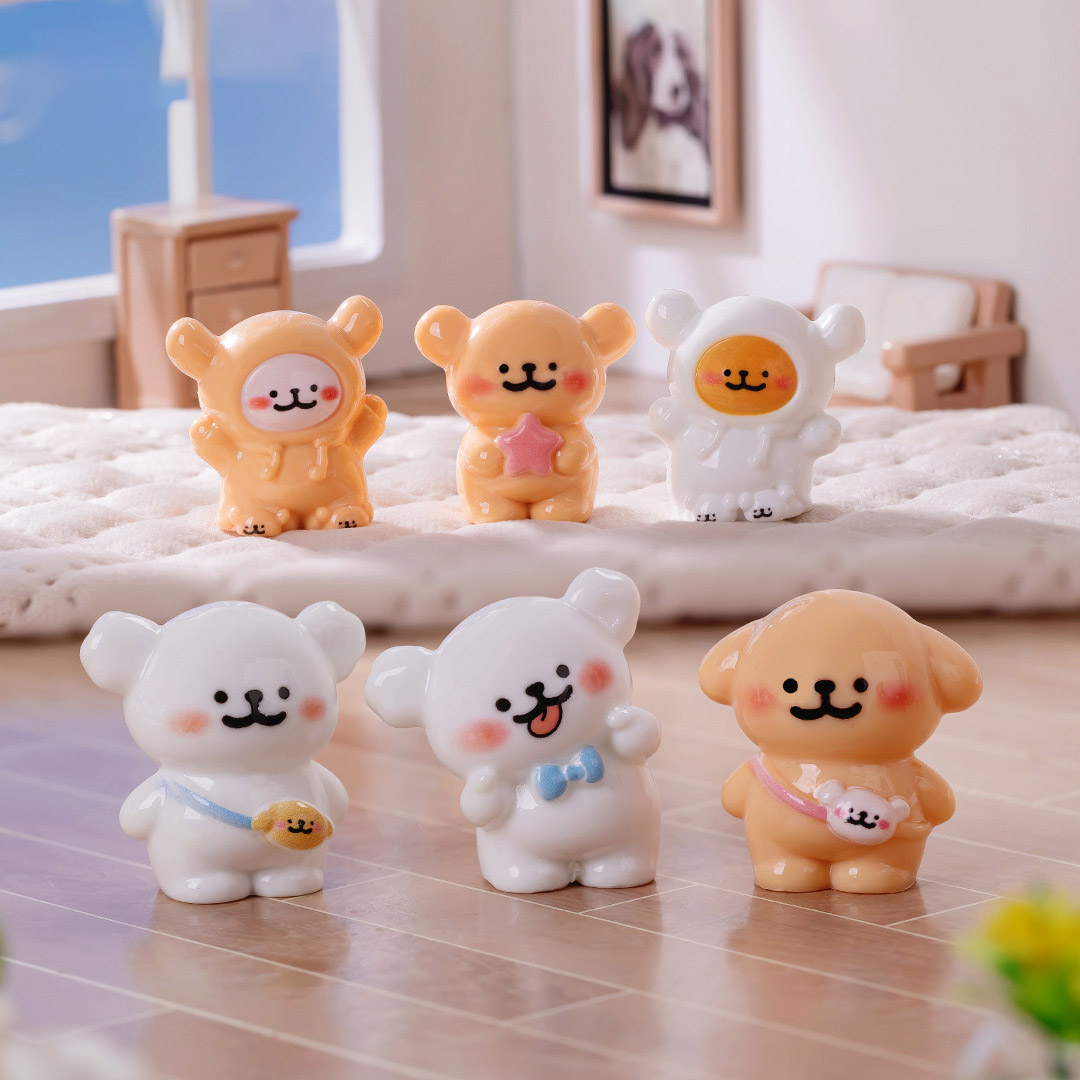 【对对碰 许愿】可爱睡衣小狗 树脂小摆件