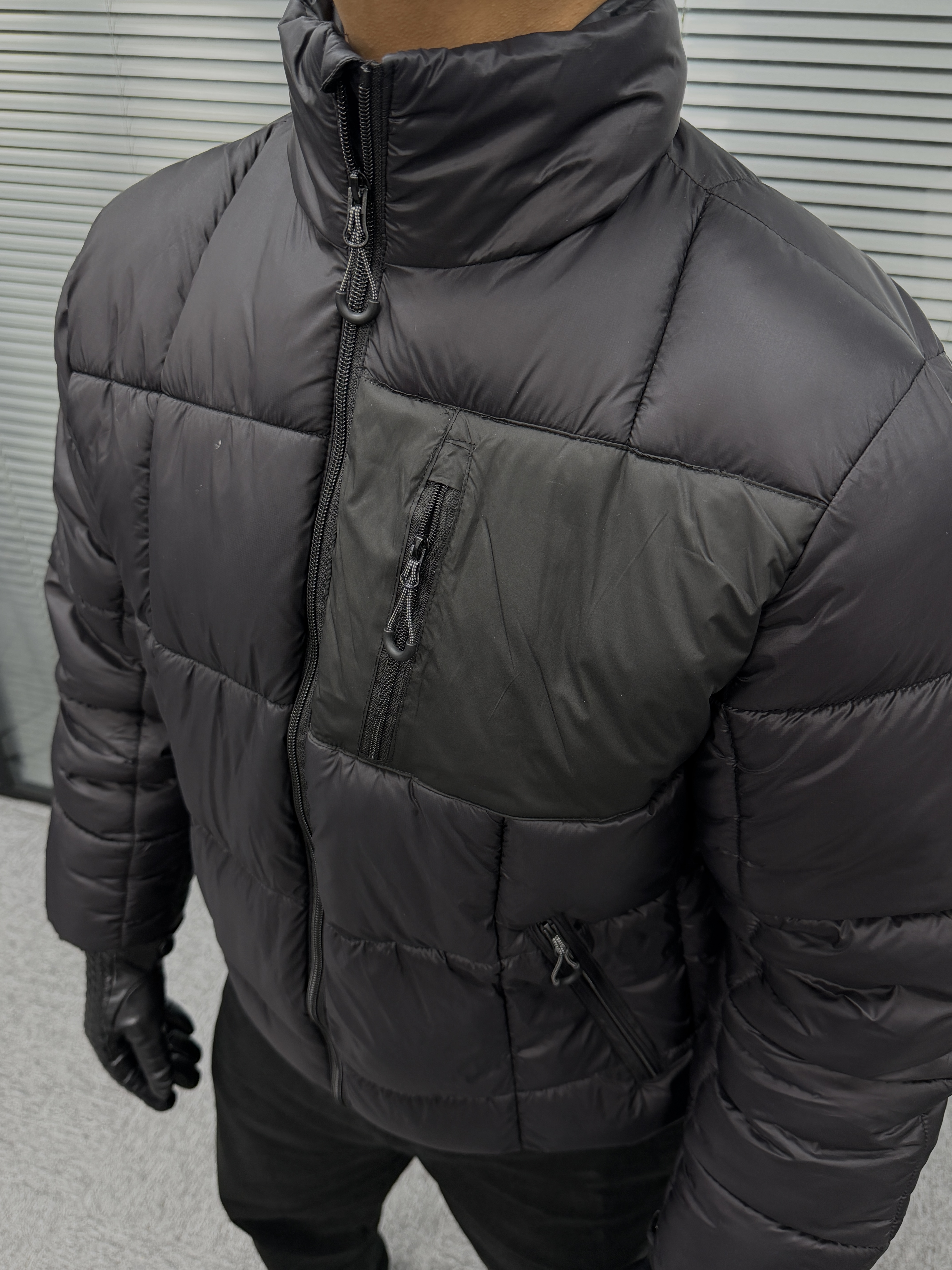 新款山系户外冬季户外撞色口袋立领宽松保暖舒是面包服休闲棉衣