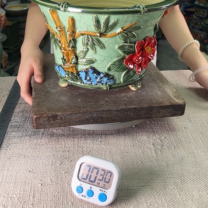 泳坤堂石湾花盆陶瓷