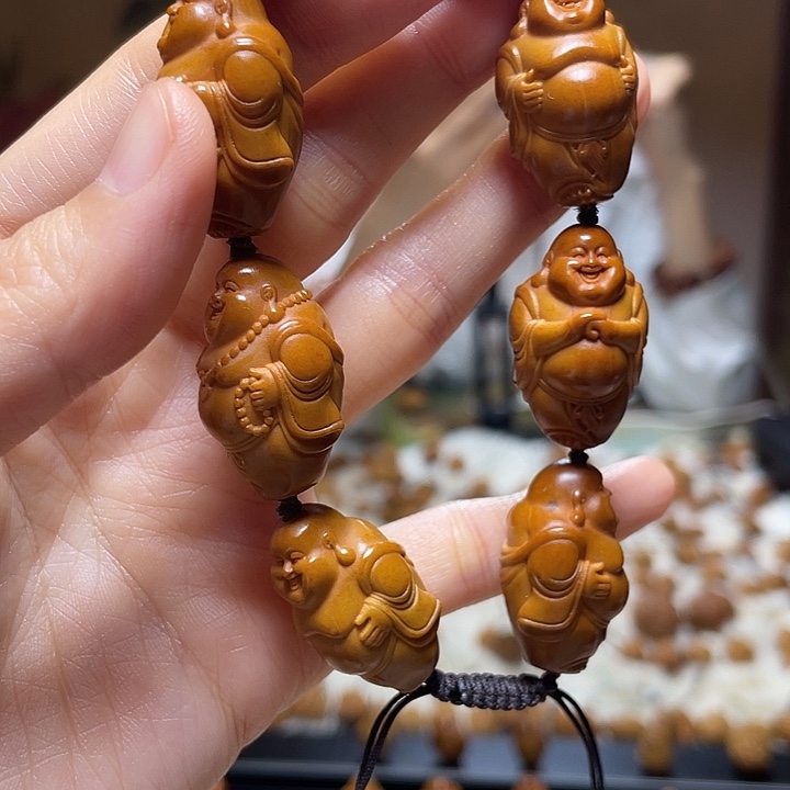 橄榄核手串/手链小金条