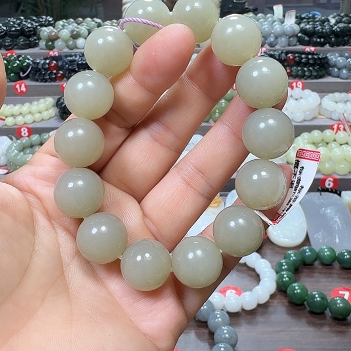 未镶嵌手链和田玉新疆且末糖卡16
