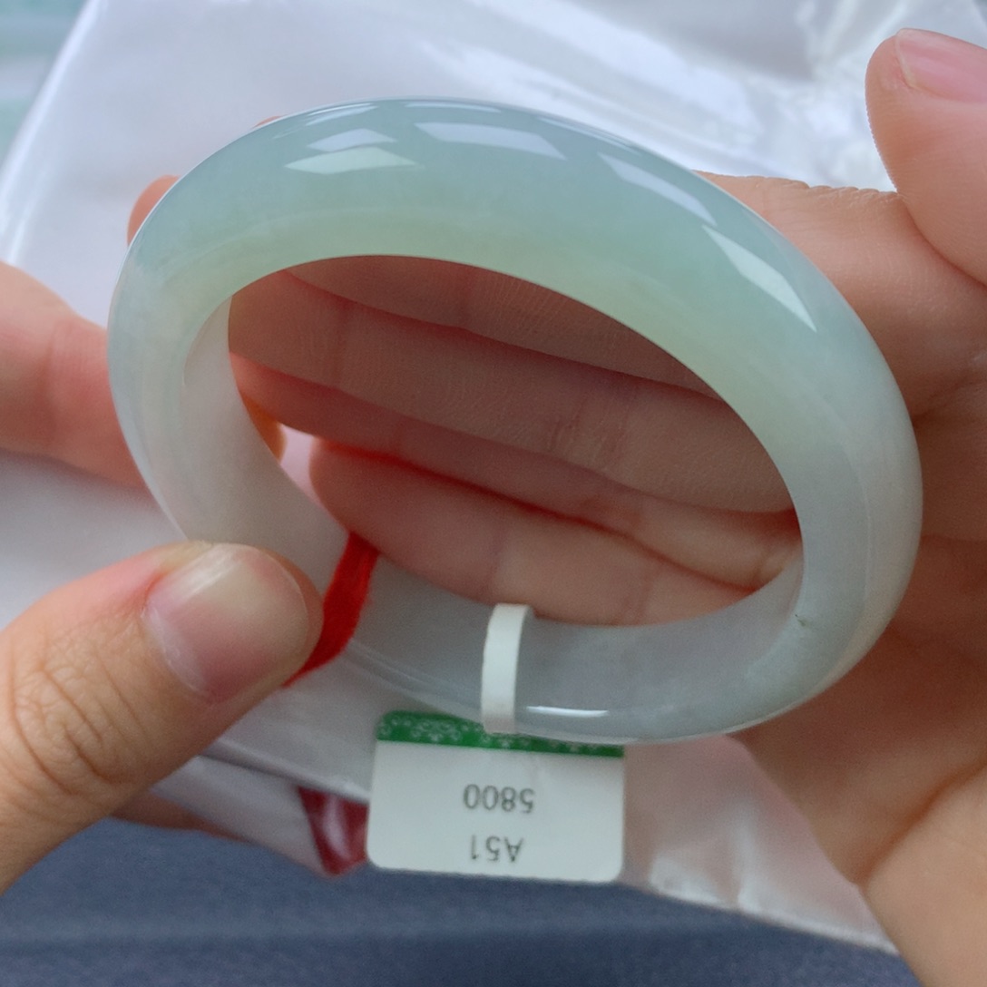 翡翠手镯未镶嵌51.8正