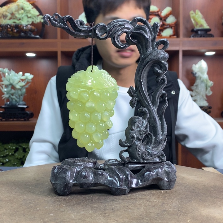 蛇纹石玉（覆膜）珠宝奇石未镶嵌沐*枫