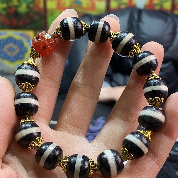 玛瑙/玉髓手串合金268