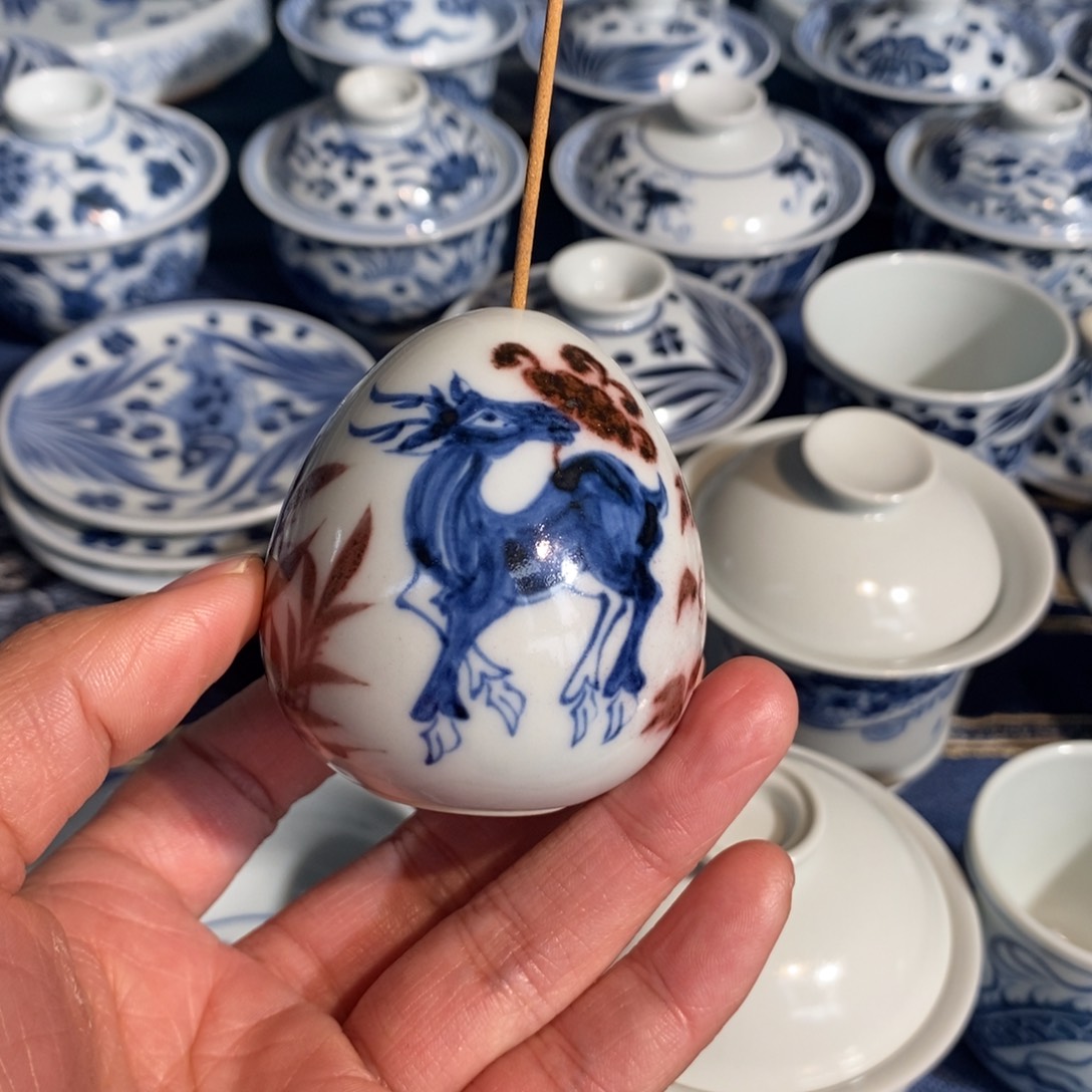 景德镇手工手绘陶瓷香插