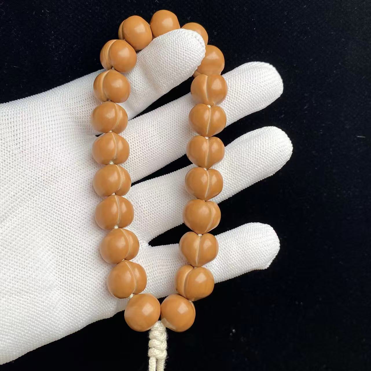 【缘来】全品精品猴头屁桃爱心屁桃百里挑一品质原色无泡药文玩手串