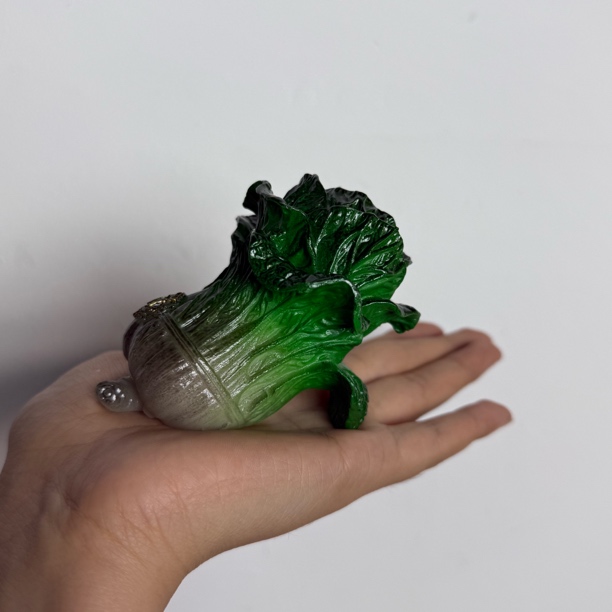 45号玉白菜 茶宠 摆件创意可爱精美雕刻把玩全手工