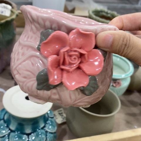 粉色捏花3133131313陶瓷